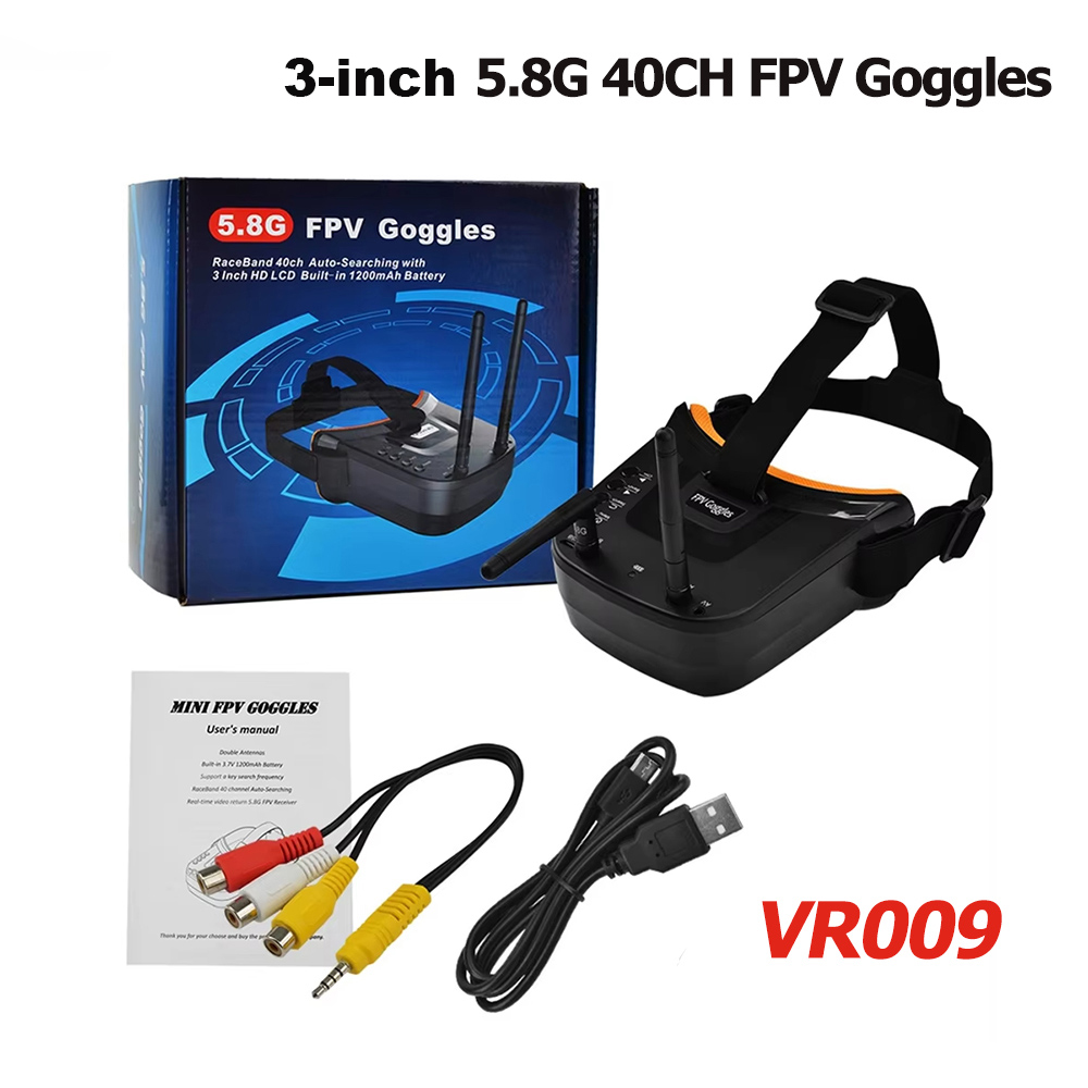 Drone Racing Goggles - VR009 FPV نظارات الفيديو 3 بوصة