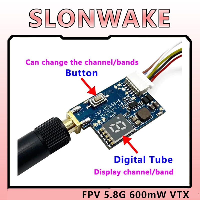 جهاز إرسال SLONWAKE 5.8G TS582 - مراجعة Drone Racing Transmitter وسعره
